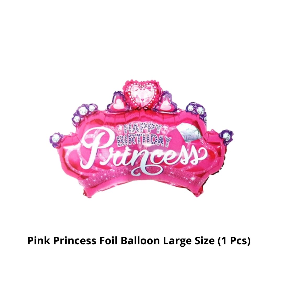 Party Decor Mall Princess Theme Foil Balloon for Birthday Parties, Celebrations and Event Decorations Set of 5