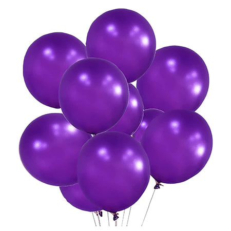 Latex Balloons(Purple) 10" (Pack of 50)