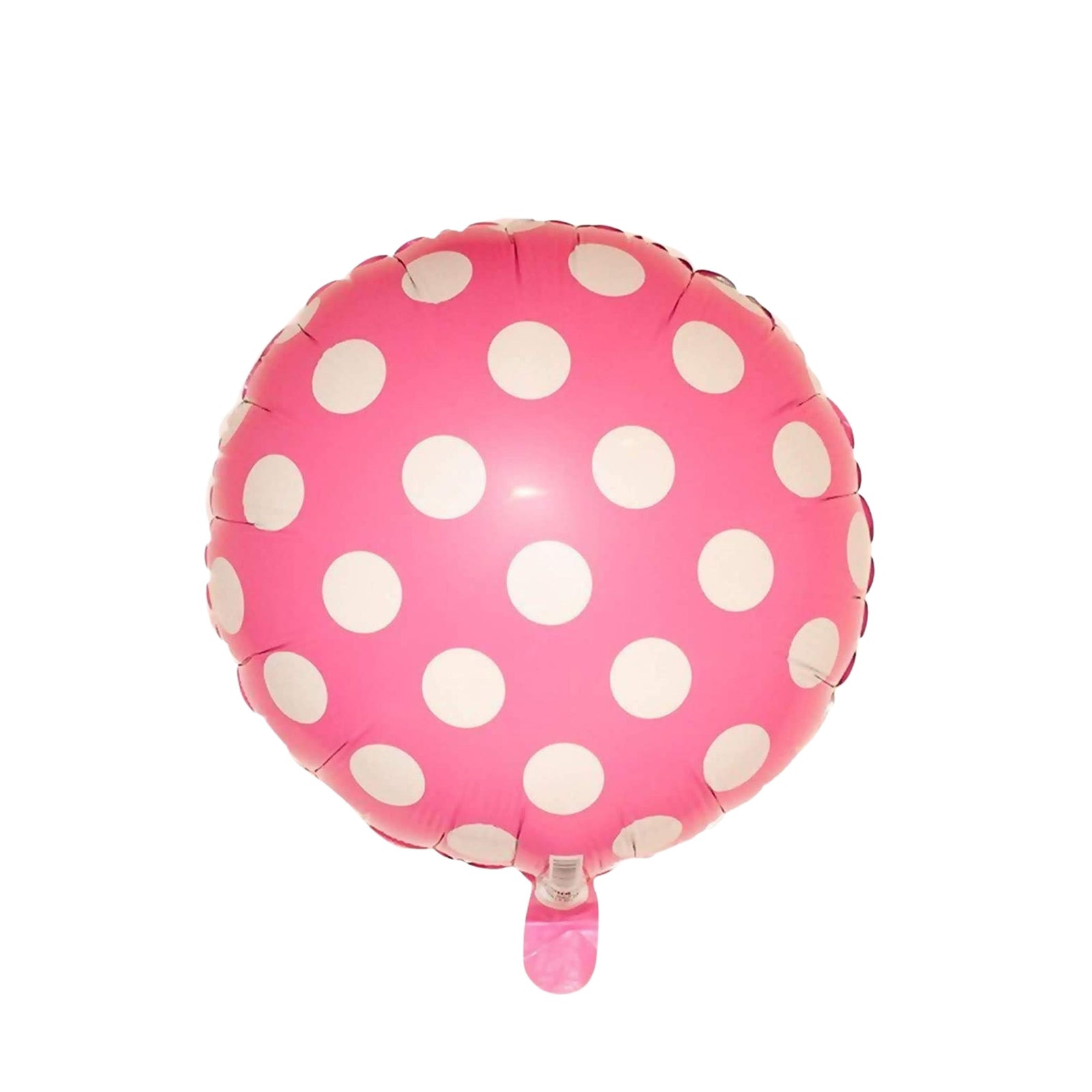Round Shape Pink Polka Dot Foil Balloon