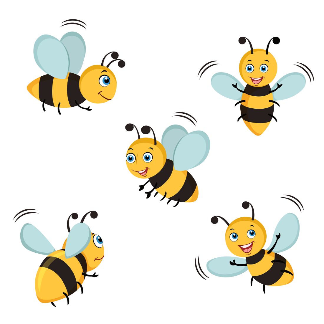 Honey Bee Bumble Bee Cut Outs Theme Birthday Decoration(12 Pcs)