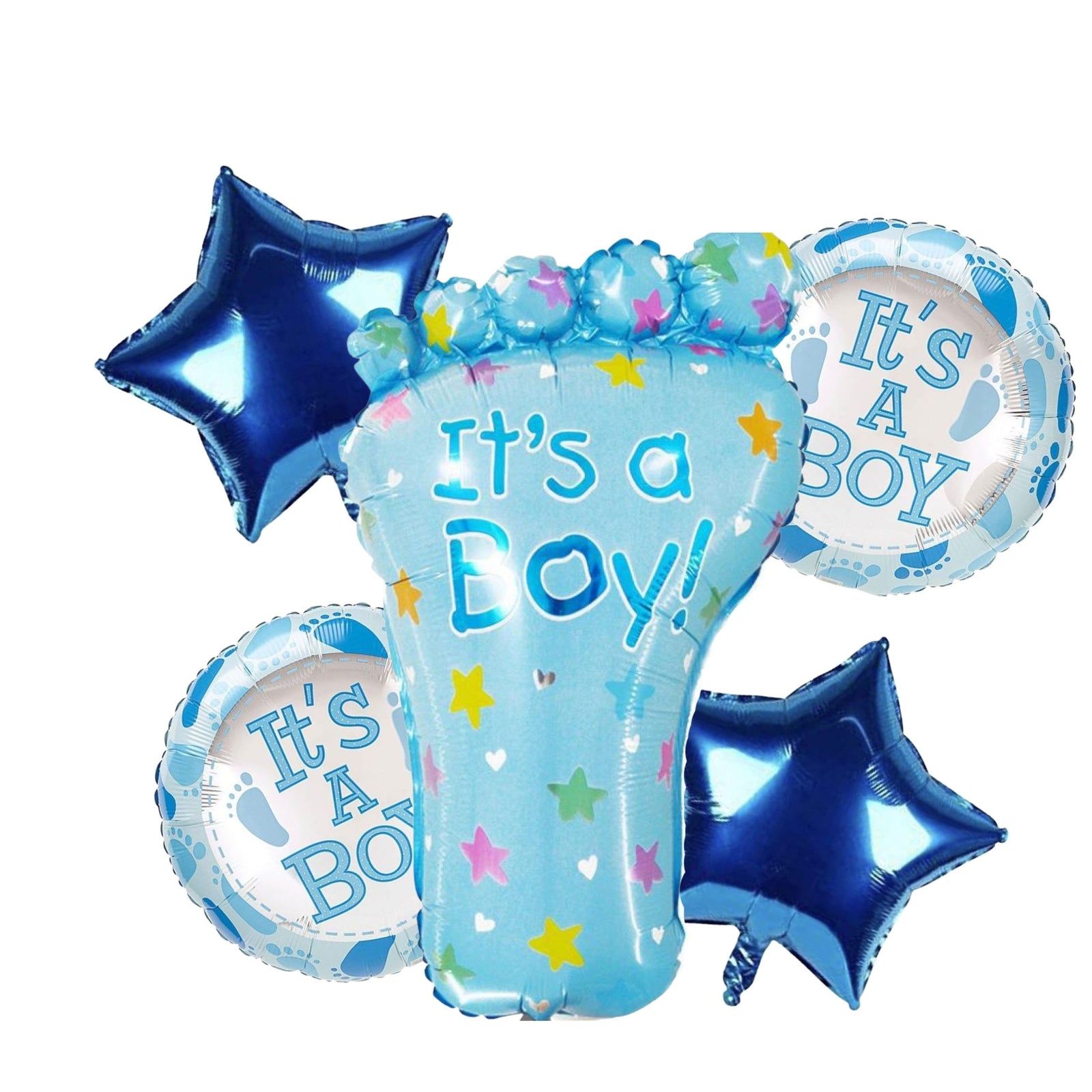 Its a Boy Baby Foot Foil Balloons (Set of 5pcs.)