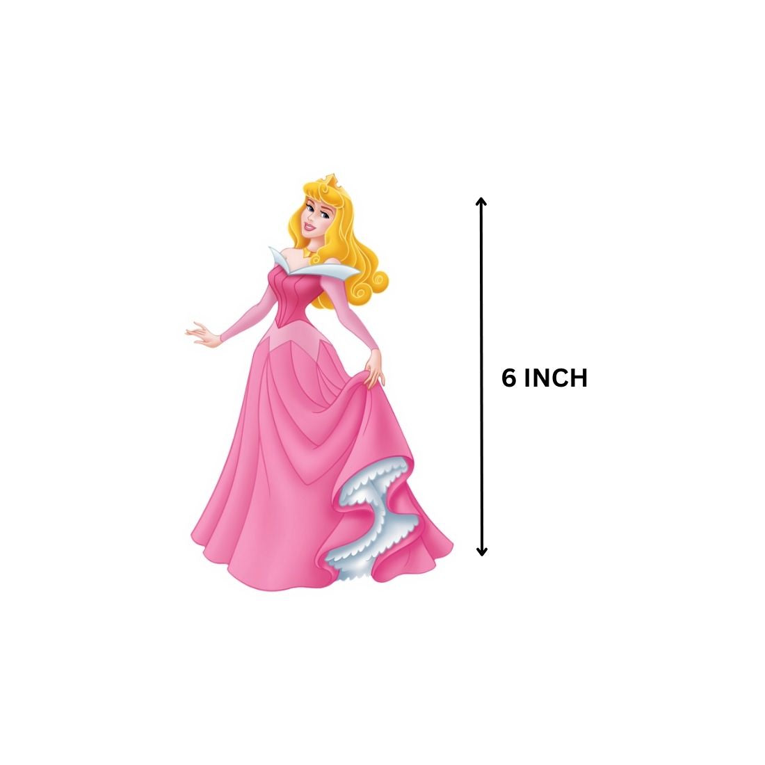 Disney Princess Theme Cutout (6 inches/250 GSM Cardstock/Mixcolour/12Pcs)