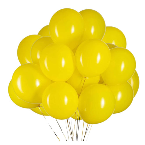 Load image into Gallery viewer, Latex Balloons(Yellow) 10&quot; (Pack of 50)
