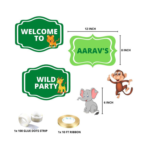 Load image into Gallery viewer, Jungle Theme Decoration Hanging / Ceiling Hanging Decoration / Wall Decoration
