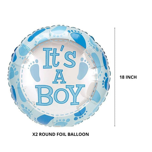 Load image into Gallery viewer, Its a Boy Baby Foot Foil Balloons (Set of 5pcs.)
