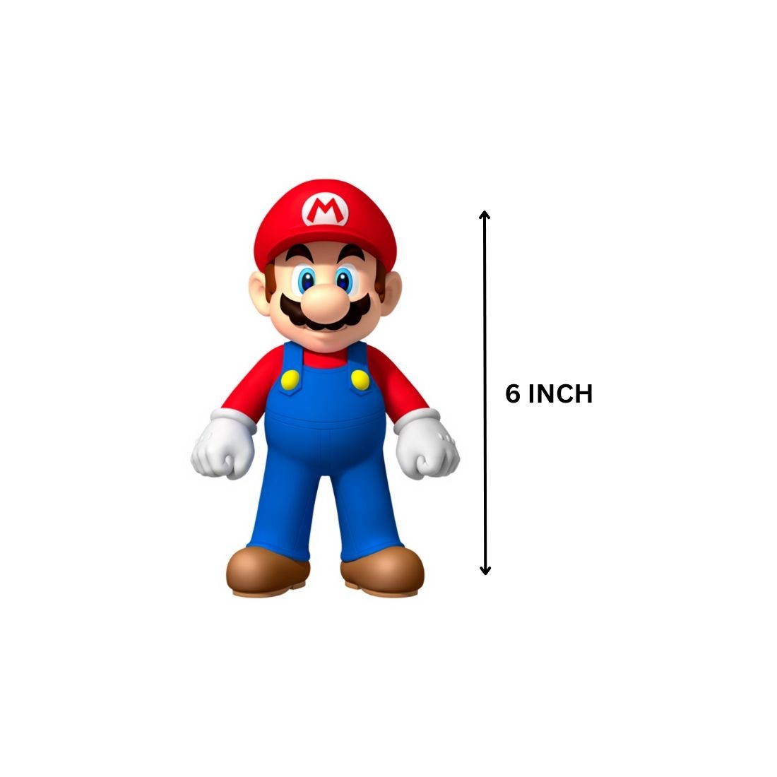 Mario Brother Theme Cutout (6 inches/250 GSM Cardstock/Mixcolour/12Pcs)