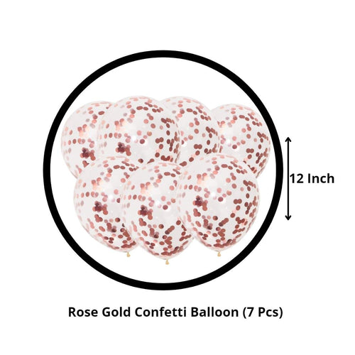 Load image into Gallery viewer, Love Shape Letter Foil Balloon with Rose Gold Confetti and Rose Gold Metallic Balloons for Birthday Wedding Valentine’s Day (21 piece)
