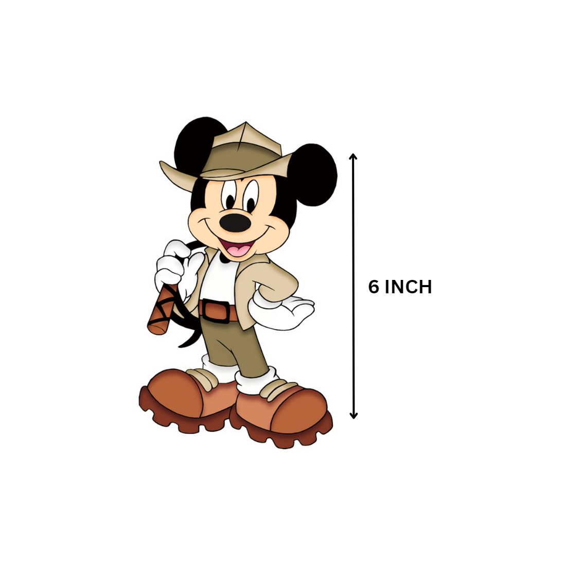 Mickey Safari Theme Cutout (6 inches/250 GSM Cardstock/Mixcolour/12Pcs)