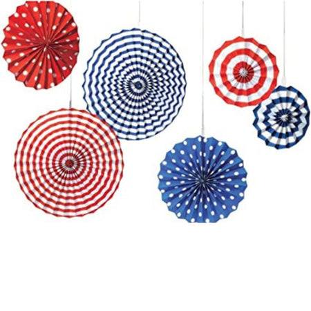 Paper Fan Mix Design Decoration for Birthday Decoration, Birthday Party, Wall Decoration, Hanging Decoration