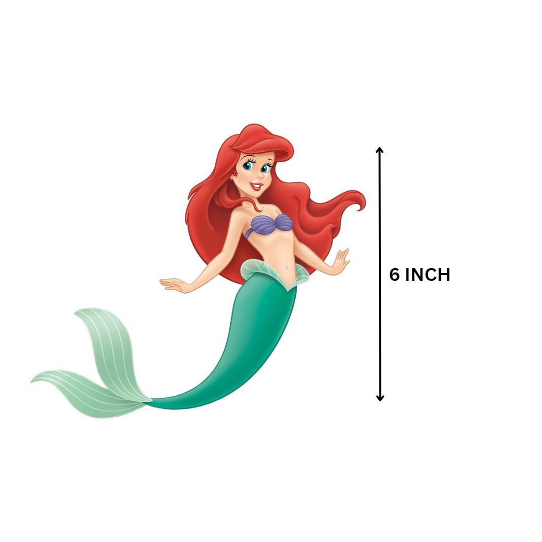 Mermaid Theme Cutout (6 inches/250 GSM Cardstock/Mixcolour/12Pcs)