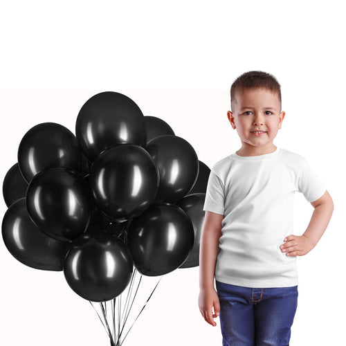 Load image into Gallery viewer, Latex Balloons(Black) 10&quot; (Pack of 50)
