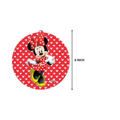 Load image into Gallery viewer, Minnie Mouse Dangler/Wall Hanging Birthday Decoration – (6 Pieces)
