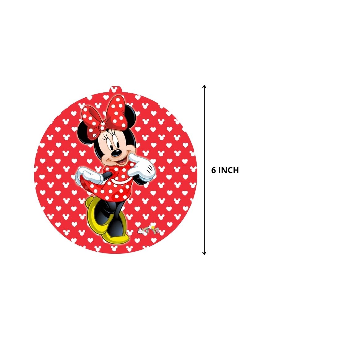 Minnie Mouse Dangler/Wall Hanging Birthday Decoration – (6 Pieces)