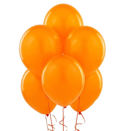 Latex Balloons(Orange) 10" (Pack of 50)