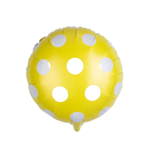 Load image into Gallery viewer, Round Shape Yellow Polka Dot Foil Balloon
