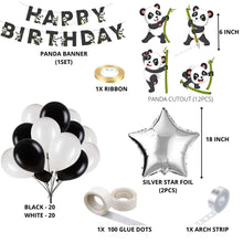 Panda Theme Birthday Balloon Decoration DIY Kit (58 Pcs)