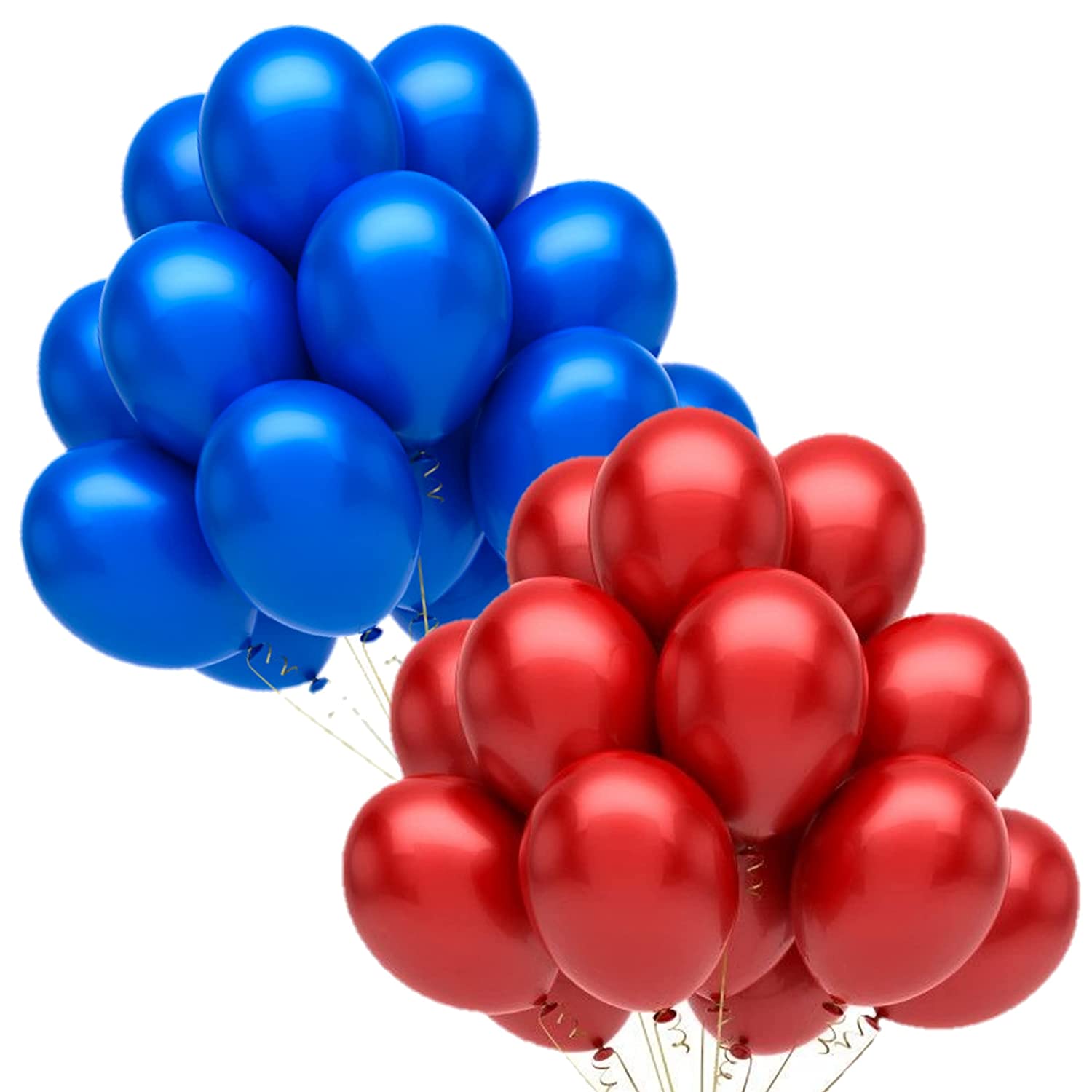 Blue Red Avengers Theme Latex Balloons - Set of 100
