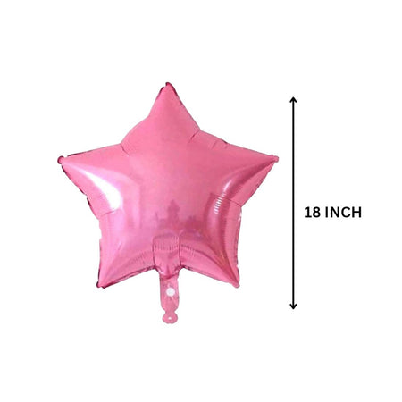 5″ Pink Star Foil Balloon for Birthday Party, Anniversary Pack of 10