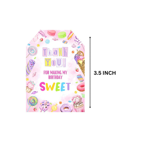 Load image into Gallery viewer, Ice Cream Theme Model 2 Birthday Favour Tags (2 x 3.5 inches/250 GSM Cardstock/Mixcolour/30Pcs)
