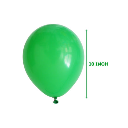 Latex Balloons(Green) 10" (Pack of 50)