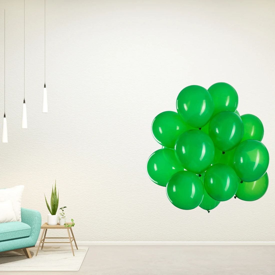 Latex Balloons(Green) 10" (Pack of 50)