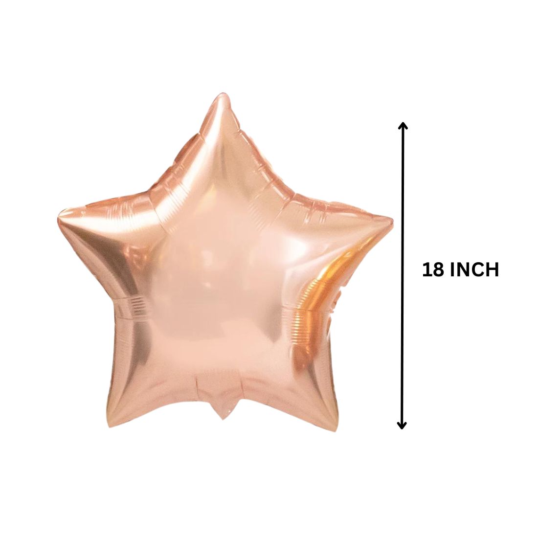 Star Rose Gold 10″ inch Foil Balloon for Birthday Party, Anniversary &amp; Valentine Party Pack of 10