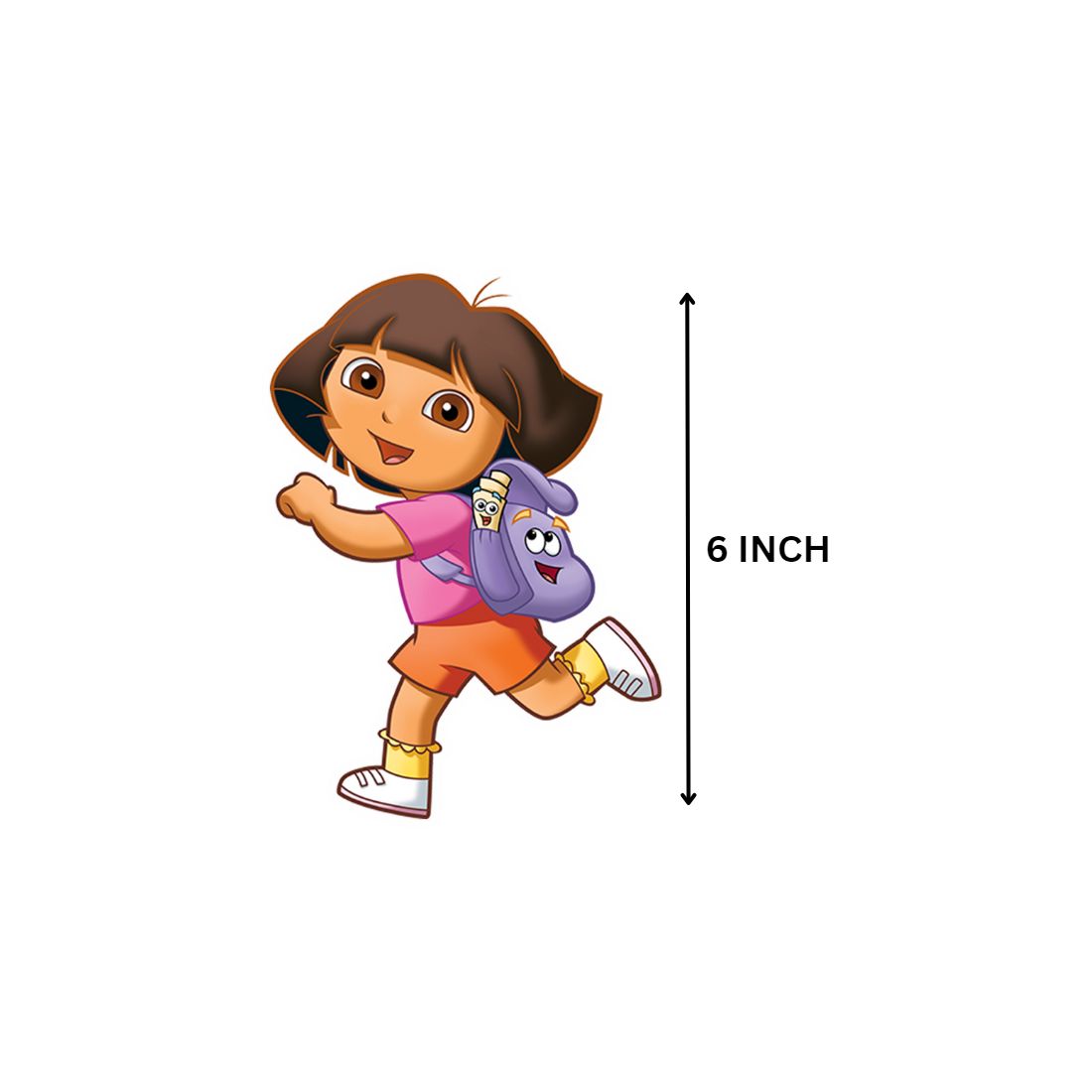 Dora Theme Cutout (6 inches/250 GSM Cardstock/Mixcolour/12Pcs)
