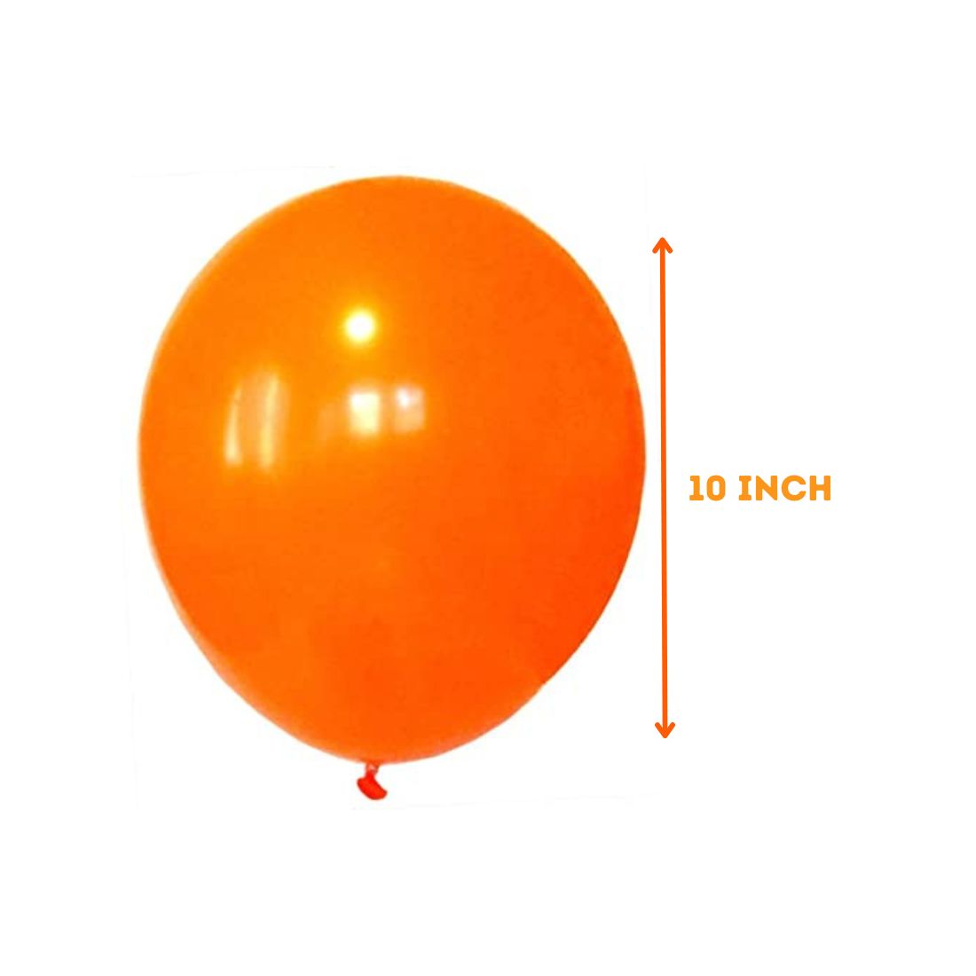 Latex Balloons(Orange) 10" (Pack of 50)