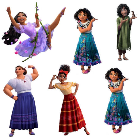 Encanto Theme Cutout (6 inches/250 GSM Cardstock/Mixcolour/12Pcs)