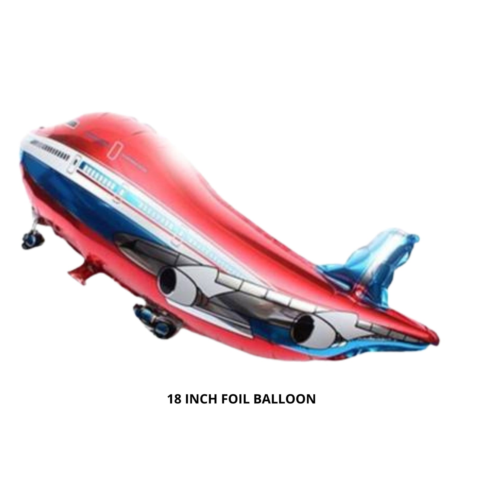 Red Aeroplane Foil Balloon