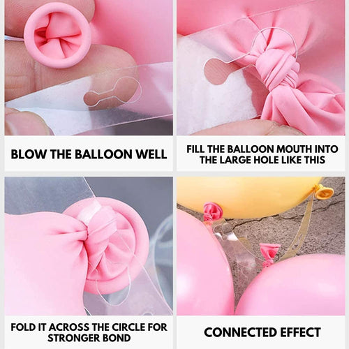 Load image into Gallery viewer, Pink Latex Balloon, Gold Metallic Balloon, RoseGold Confetti Balloon, RoseGold Love Foil &amp; Pink Tissue Tassel(76 Pieces)
