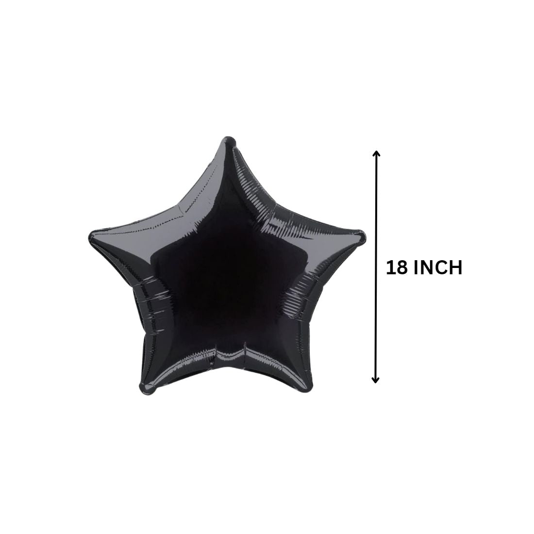Star Black 10″ inch Foil Balloon for Birthday Party, Anniversary Pack of 10