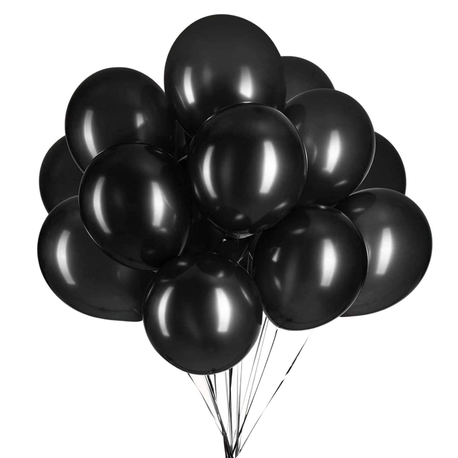 Latex Balloons(Black) 10" (Pack of 50)