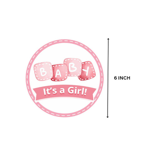 Load image into Gallery viewer, Baby Girl Welcome Danglers - (6 inches/250 GSM Cardstock/Mixcolour/6Pcs)
