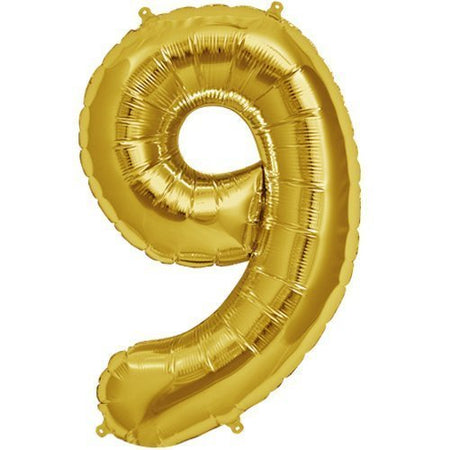 32 Inches Number Foil Balloon, Gold Color