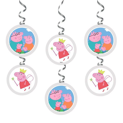 Load image into Gallery viewer, Peppa Pig Dangler/Wall Hanging Birthday Decoration – (6 Pieces)
