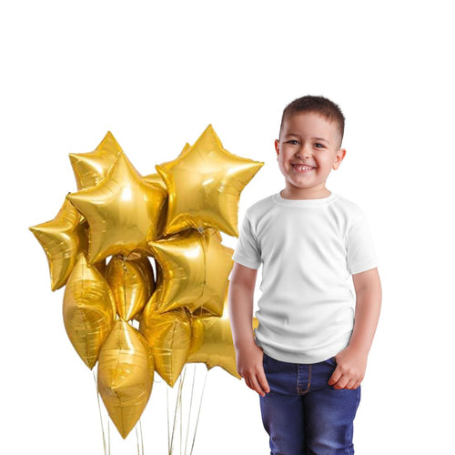 Load image into Gallery viewer, Star Gold 10&quot; inch Foil Balloon for Happy Birthday Party Decoration, Anniversary Party Pack of 10
