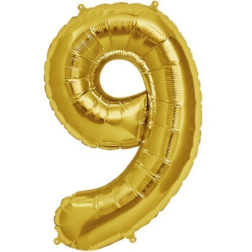Load image into Gallery viewer, 32 Inches Number Foil Balloon, Gold Color
