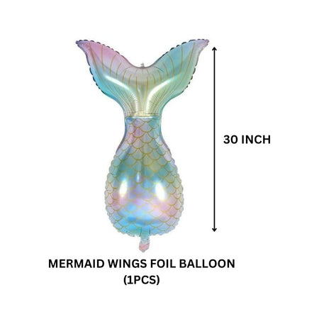 Mermaid Birthday Balloons Party Supplies or Baby Shower Balloons set of 5