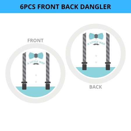 A Little Man Dangler/Wall Hanging Birthday Decoration – (6 Pieces)