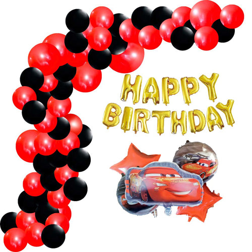 Load image into Gallery viewer, Car Theme Birthday Balloon Decoration DIY Kit (59 Pcs)
