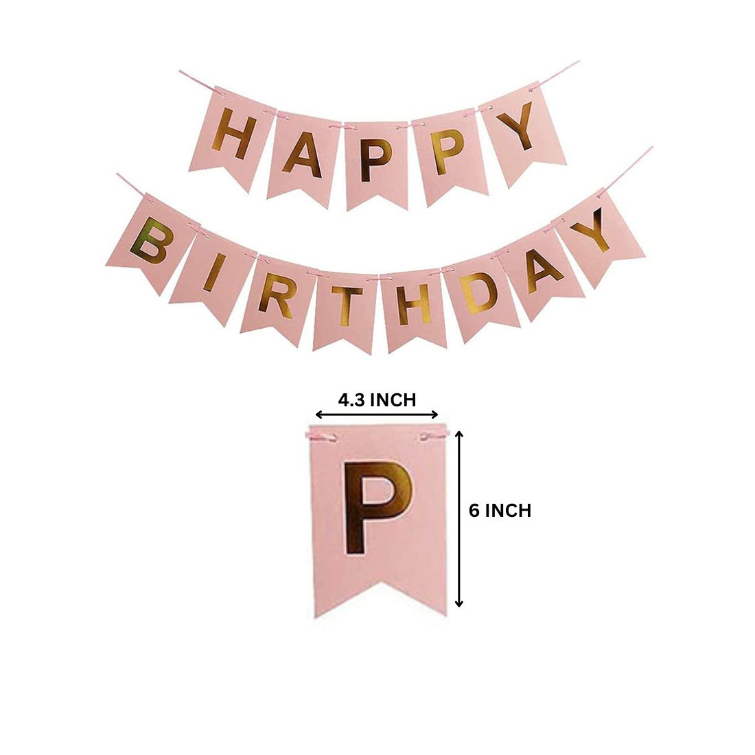 26PCS Happy Birthday Pastel Pink, Blue, Yellow & Purple Balloon Decor Kit