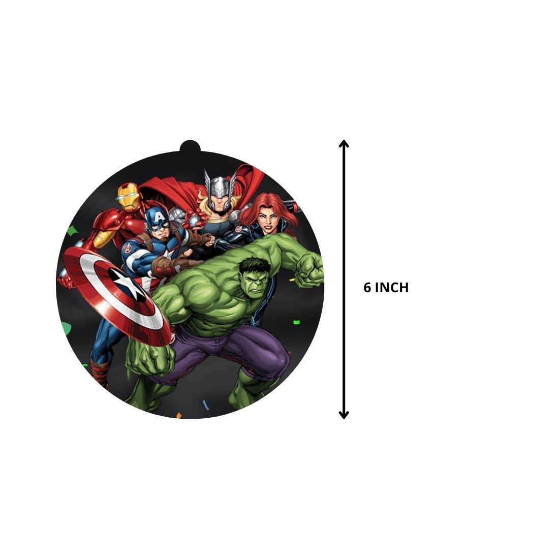Avengers Dangler/Wall Hanging Birthday Decoration – (6 Pieces)