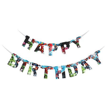 Happy Birthday Banner - Avengers