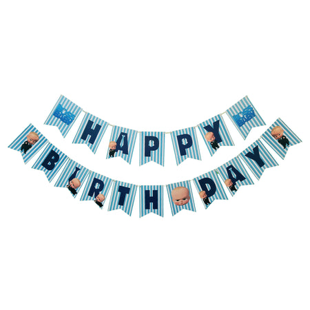 Boss Baby Happy Birthday Banner