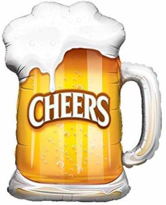 Beer Mug Cheers Foil Balloons for Bachelor’s, Birthdays &amp; Anniversaries Decorations