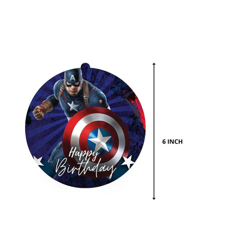 Load image into Gallery viewer, Captain America Dangler/Wall Hanging Birthday Decoration – (6 Pieces)

