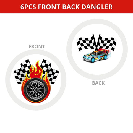 Car Dangler/Wall Hanging Birthday Decoration – (6 Pieces)