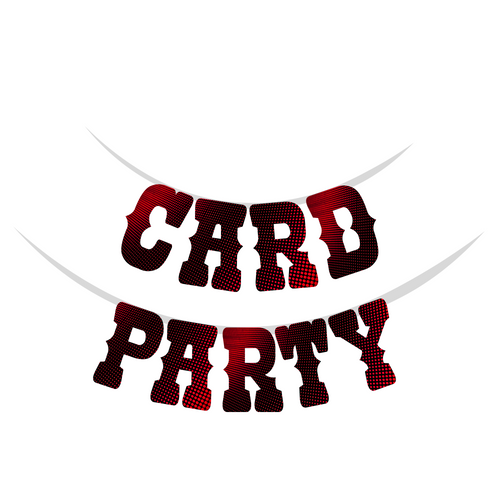 Load image into Gallery viewer, Card Party Cardstock Supershape Banner
