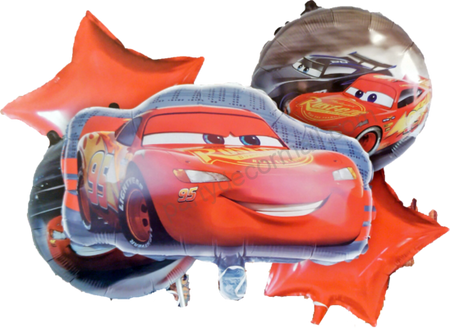 Car theme decoration foil balloon set of 5